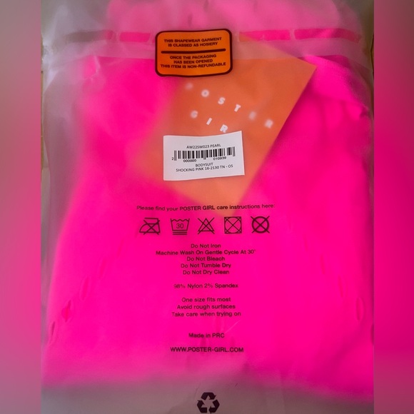 Poster Girl Pearl Bodysuit in Hot Pink - Picture 11 of 12